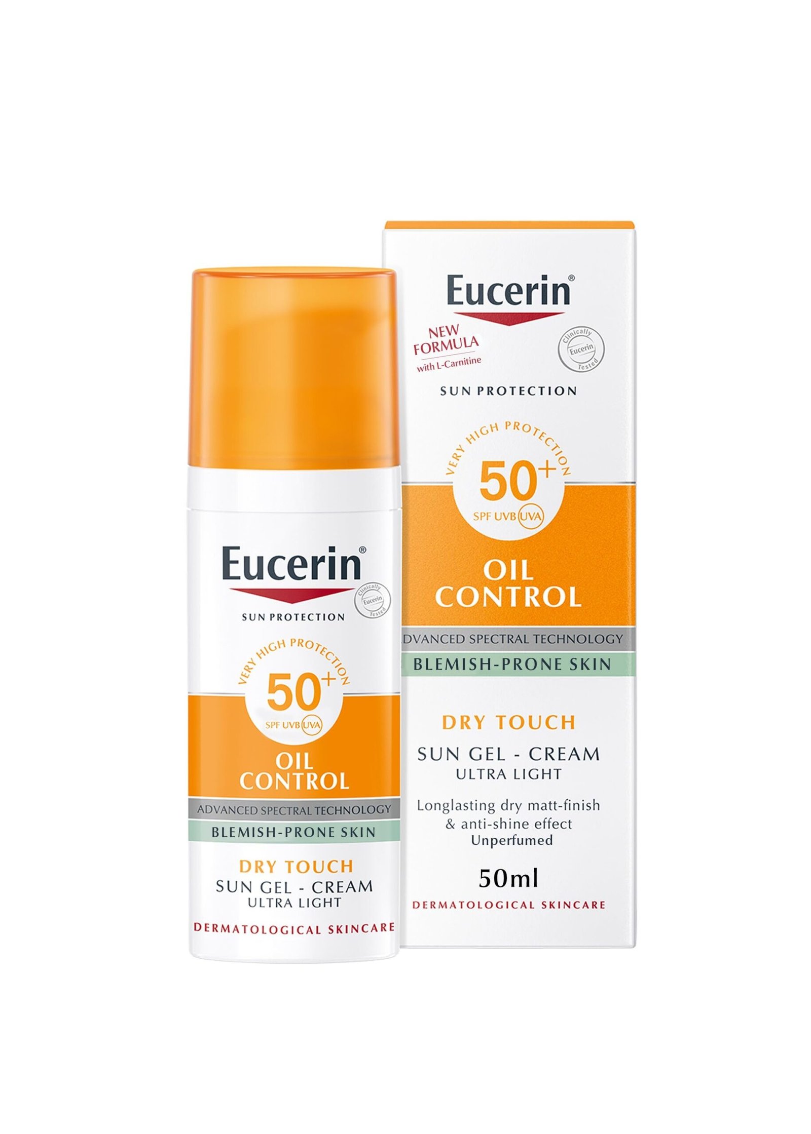 يوسيرين جل كريم واقي من الشمس للتحكم بالزيوت بعامل حماية 50+ (50 مل)