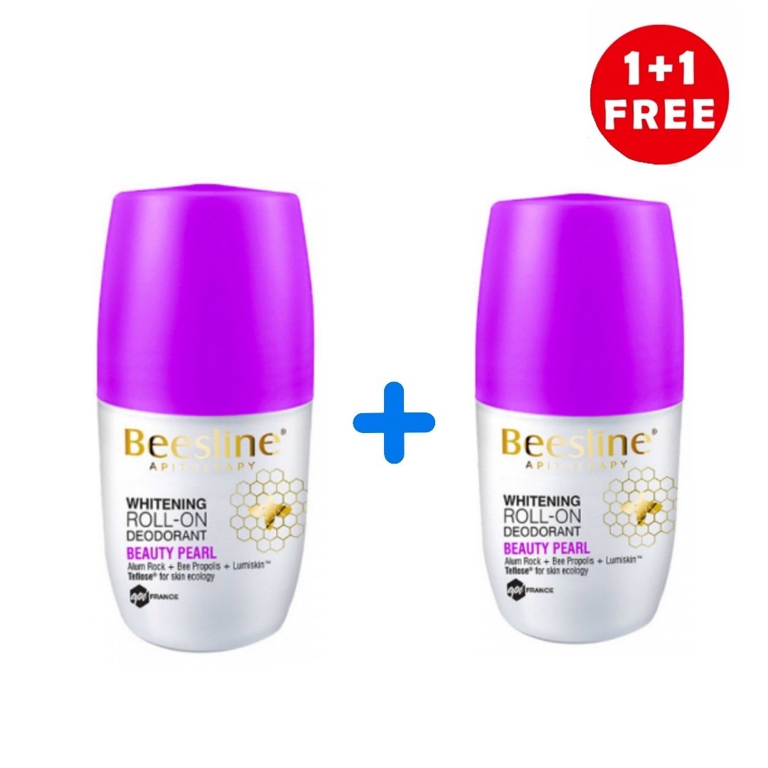 بيزلين مزيل عرق رول اون لتفتيح البشرة تألق اللؤلؤ (عرض 1+1)
