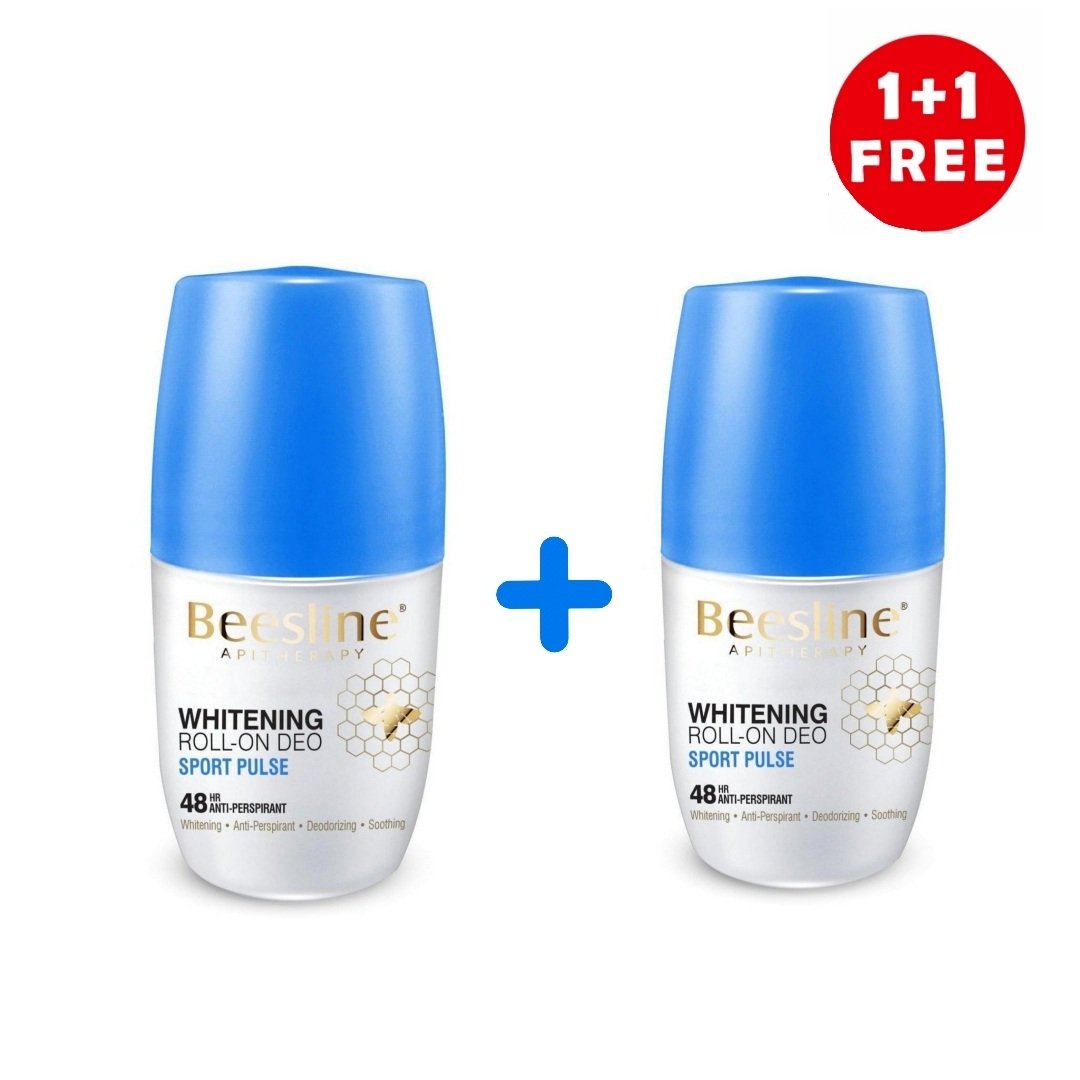 بيزلين مزيل عرق رول اون لتفتيح البشرة النبض الرياضي (عرض 1+1)